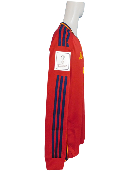 ***限定再入荷***(アディダス) adidas/22/23スペイン代表/ホーム/長袖/ペドリ/2022W杯パッチ付/TI476-HF1412