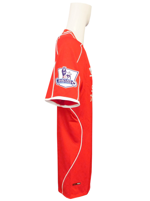 ***限定再入荷***(ウォーリアー) WARRIOR/14/15リバプール/ホーム/半袖/ジェラード/プレミアリーグパッチ付/ジュニア用/WSTJ400HRD