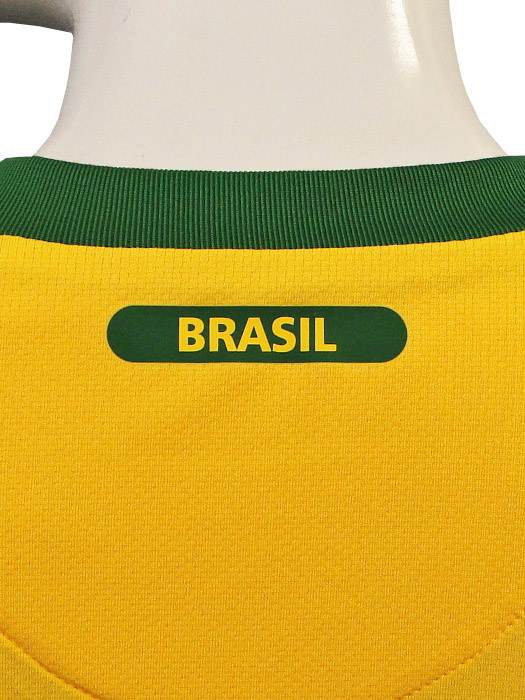 ***限定再入荷***(ナイキ) NIKE/10/11ブラジル代表/ホーム/半袖/ダビド・ルイス/2010W杯バッジ付/369250-703