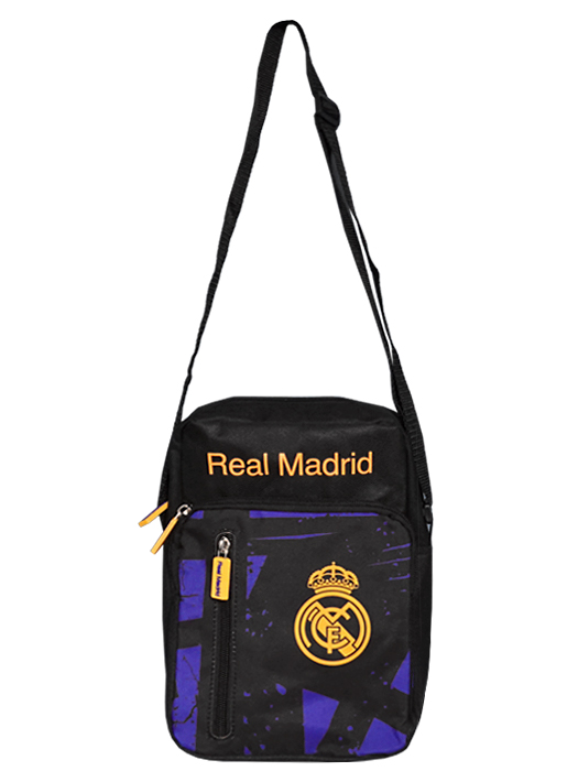 クラブオフィシャルグッズ/レアルマドリード/オフィシャル ミニショルダーバッグ/ブラックXオレンジ/5037970101531