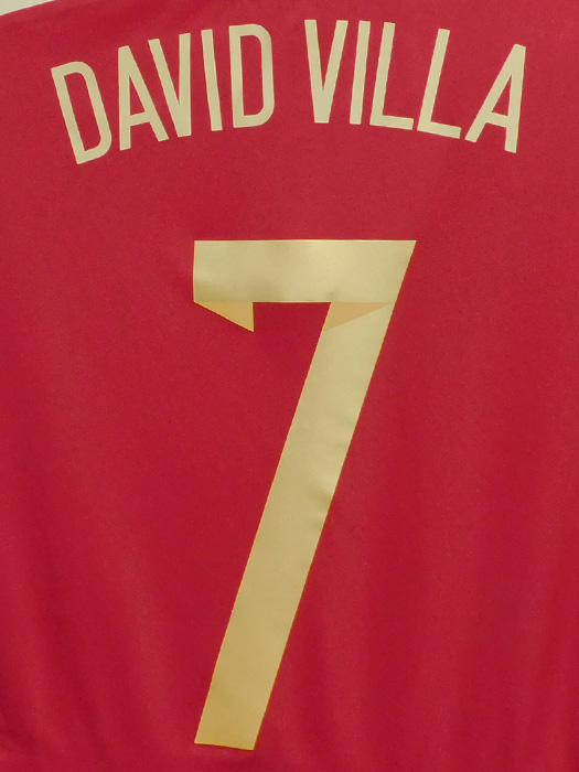 ***限定入荷***(アディダス) adidas/2014スペイン代表/オーセンティック/ダビド・ビジャ/W杯パッチ付/フルマーキング仕様/F82364