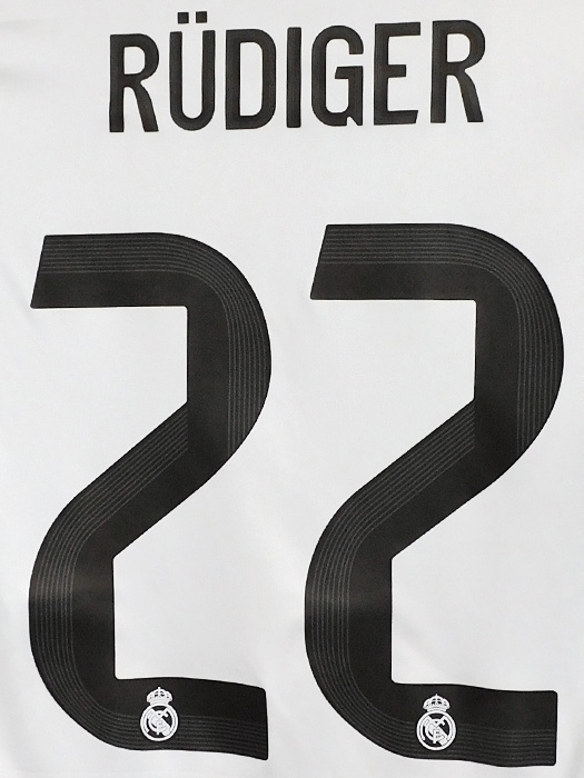 (アディダス) adidas/25/26レアルマドリード/UCL/ホーム/半袖/リュディガー/CL+FOUNDATION10+ICC2024/フルマーキング/KRN60-JJ1931