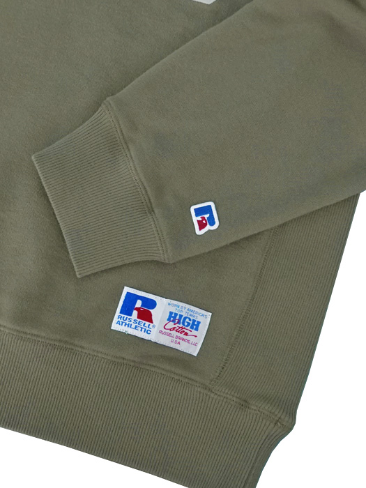 (ラッセル アスレティック)RUSSELL ATHLETIC/スウェットシャツ/カーキ/RBM21F0003-KHK