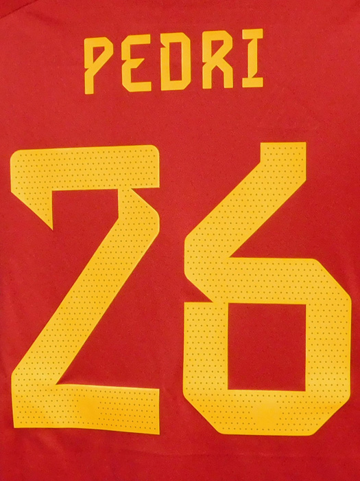 ***限定再入荷***(アディダス) adidas/22/23スペイン代表/ホーム/長袖/ペドリ/2022W杯パッチ付/TI476-HF1412