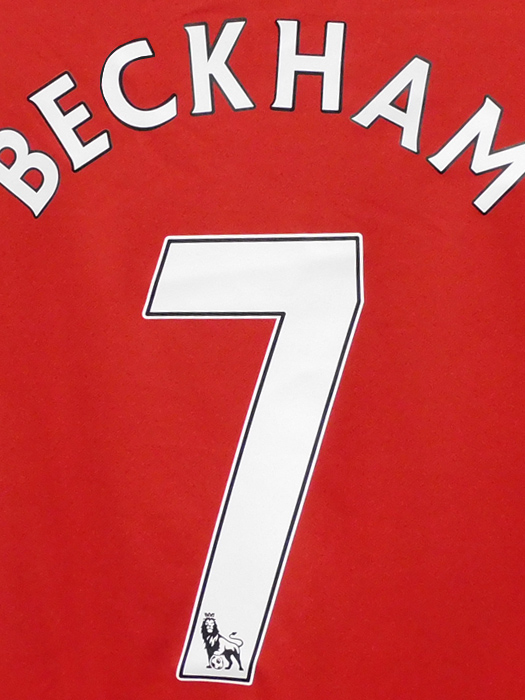 ***限定再入荷***(ナイキ) NIKE/14/15マンチェスターユナイテッド/ホーム/半袖/ベッカム/プレミアリーグパッチ付/611031-624