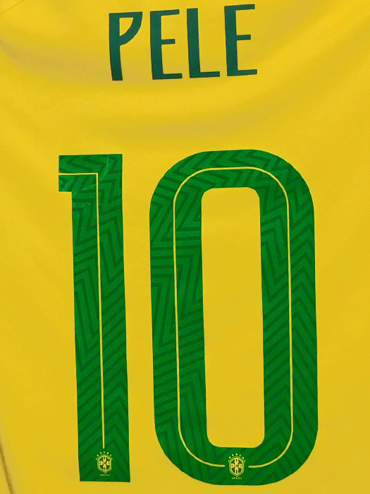 ***前面にアイロン跡あり***(ナイキ) NIKE/18/19ブラジル代表/ホーム/半袖/ペレ/893856-749