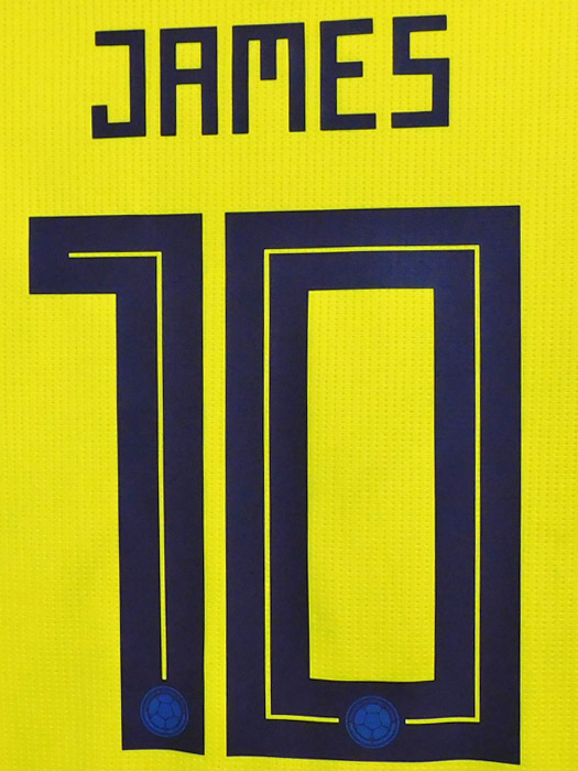 (アディダス) adidas/18/19コロンビア代表/オーセンティック/ホーム/半袖/ハメス・ロドリゲス/2018W杯+LFバッジ付/BR3502