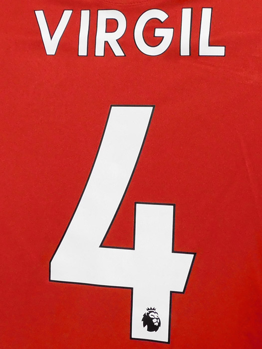 ***限定再入荷***(ナイキ)NIKE/20/21リバプール/ホーム/半袖/ファン・ダイク/プレミアリーグチャンピオン+Expediaバッジ付/CZ2636-687