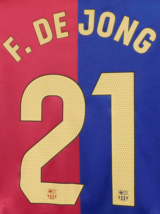 ***限定入荷***(ナイキ) NIKE/24/25バルセロナ/ホーム/長袖/デ・ヨング/ラリーガパッチ付/FN8806-456