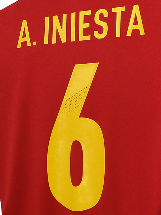 (アディダス) adidas/12/13スペイン代表/ホーム/半袖/イニエスタ/2012-07-01/EURO2012決勝イタリア戦/マッチデープリント/ZU355-X10937