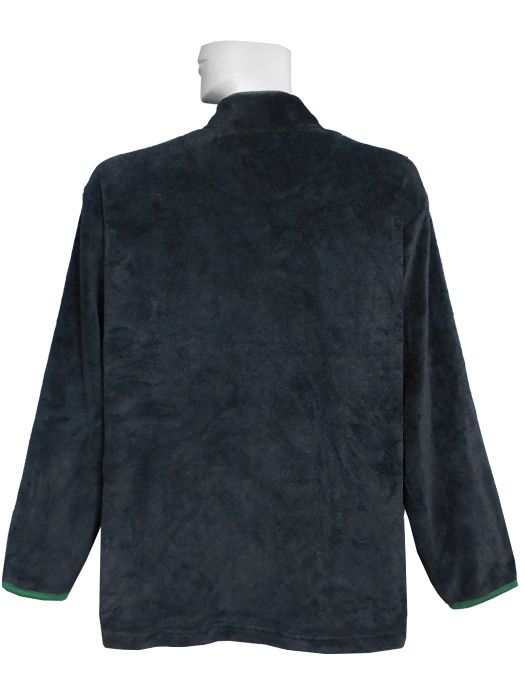 (フィラ)FILA/起毛フリースジャケット/ブラックXグリーン/204116G-C