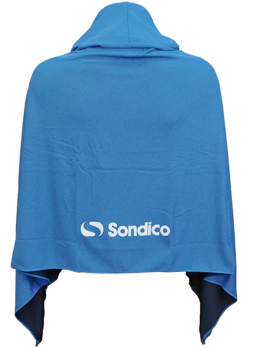 (ソンディコ) Sondico/フード付き 冷感ポンチョ/サックス/23E600A/簡易配送(CARDのみ/送料注文後変更/1点限/保障無)