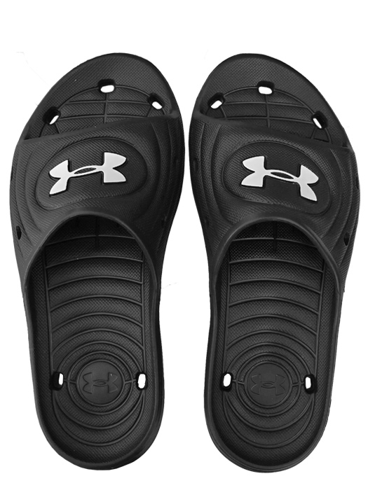 (アンダーアーマー) UNDER ARMOUR/シャワーサンダル/UA ロッカー スライド/ブラック/3023758/ビッグサイズ