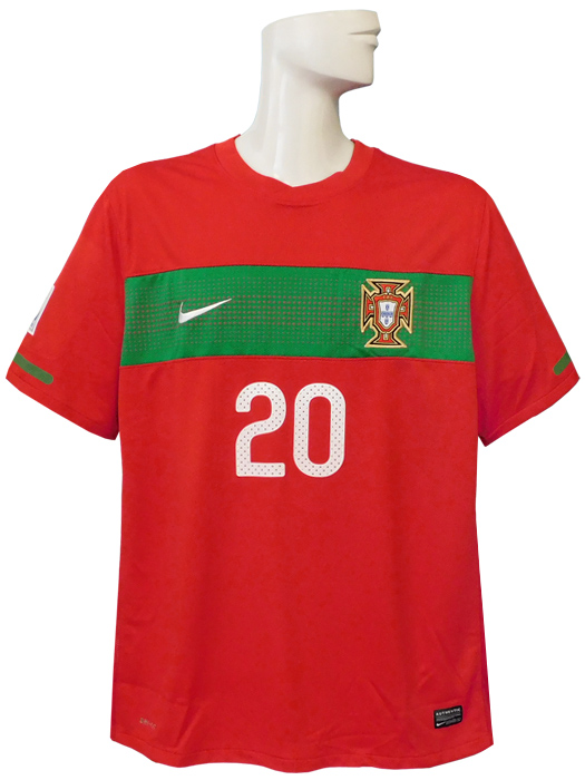 ***限定再入荷***(ナイキ) NIKE/10/11ポルトガル代表/ホーム/半袖/デコ/2010W杯バッジ付/376894-611