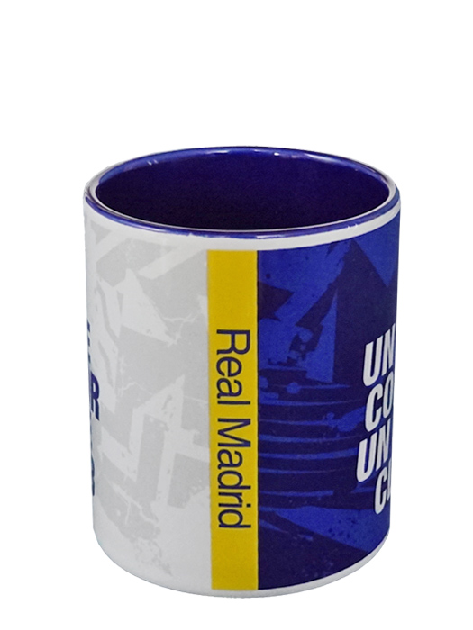 クラブオフィシャルグッズ/レアルマドリード/オフィシャルマグカップ/ワンカラー ワンクラブ/ホワイトXブルー/5037970101647