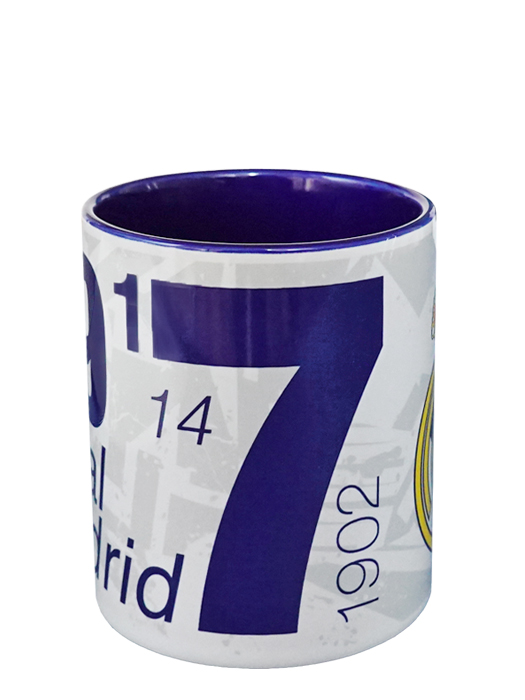 クラブオフィシャルグッズ/レアルマドリード/オフィシャルマグカップ/ロス・ガラクティコス/ホワイトXブルー/5037970102057