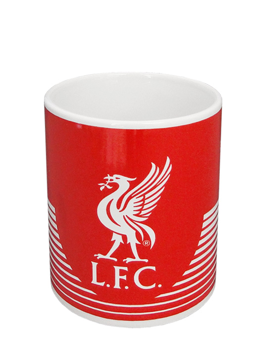 クラブオフィシャルグッズ/リバプール/オフィシャルマグカップ/ライン/レッドXホワイト/5051586028068