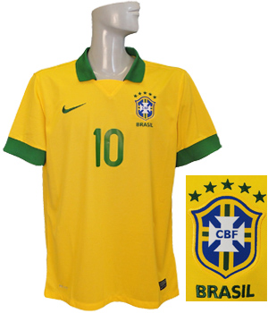 ナイキ/13ブラジル代表/コンフェデレーションズカップ/ホーム/半袖/ネイマール