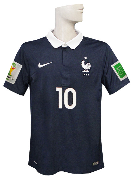 (ナイキ) NIKE/2014フランス代表/ホーム/半袖/ベンゼマ/2014ワールドカップ/スリーブバッジ+FIFA FOOTBALL FOR HOPEバッジ付/577926-410