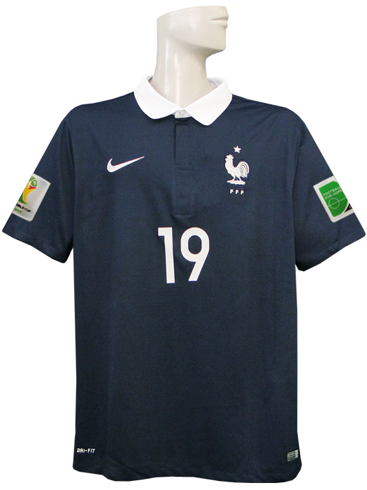 (ナイキ) NIKE/2014フランス代表/ホーム/半袖/ポグバ/2014ワールドカップ/スリーブバッジ+FIFA FOOTBALL FOR HOPEバッジ付/577926-410