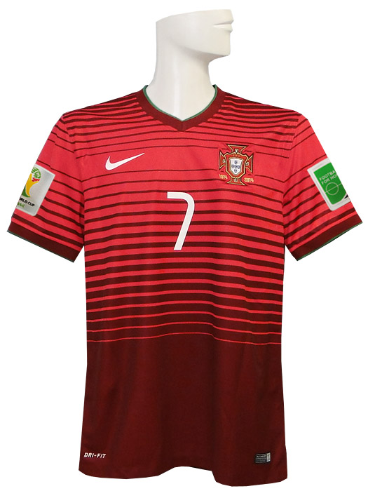 (ナイキ) NIKE/2014ポルトガル代表/ホーム/半袖/ロナウド/ワールドカップ/スリーブバッジ+FIFA FOOTBALL FOR HOPEバッジ付/577986-677