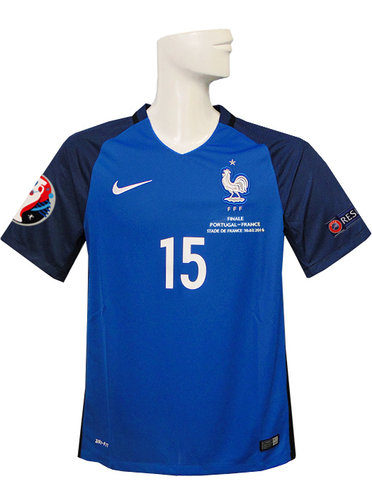 (ナイキ) NIKE/16/17フランス代表/ホーム/半袖/ポグバ/EURO2016決勝戦マッチーデー+バッジ+RESPECT付/フルマーキング/724615-439