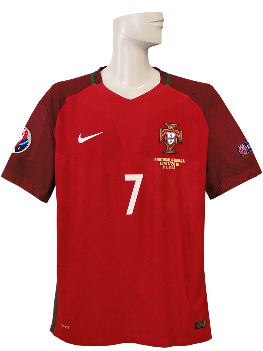 ***限定入荷***(ナイキ) NIKE/16/17ポルトガル代表/オーセンティック/ホーム/半袖/EURO2016決勝戦/ロナウド/フルマーキング/724618-687