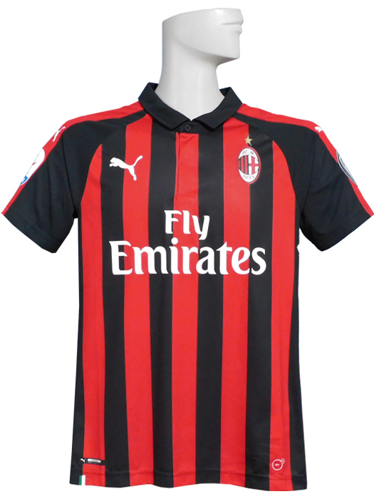 *限定入荷*(プーマ) PUMA/18/19ACミラン/ホーム/オーセンティック/半袖/サパタ/セリエAバッジ+ビッグイヤー7付/フル/755037-06