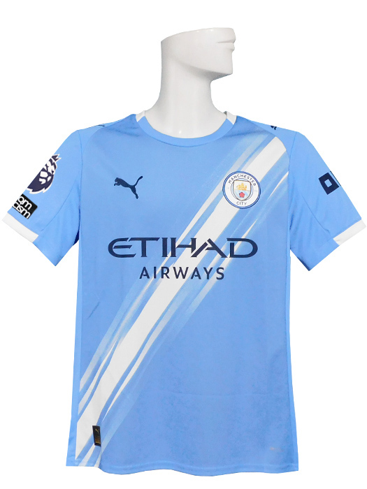 (プーマ) PUMA/25/26マンチェスターシティ/ホーム/半袖/ハーランド/プレミア+No Room For Racismパッチ付/780338-01