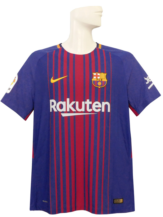 ***限定入荷***(ナイキ) NIKE/17/18バルセロナ/オーセンティック/ホーム/半袖/スアレス/LFPパッチ付/847190-456
