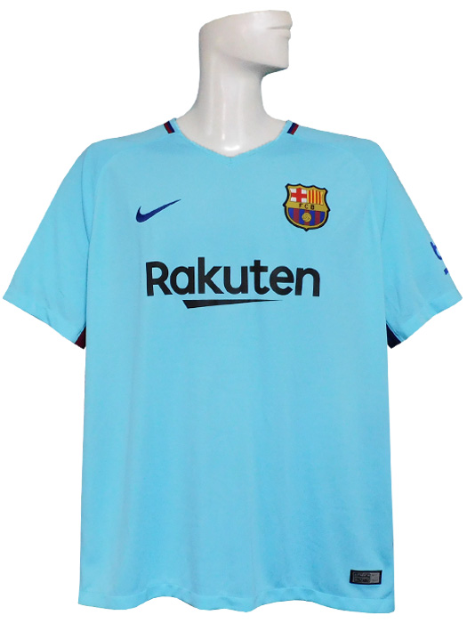 ***限定再入荷***(ナイキ) NIKE/17/18バルセロナ/アウェイ/半袖/楽天スポンサー付/メッシ/847254-484