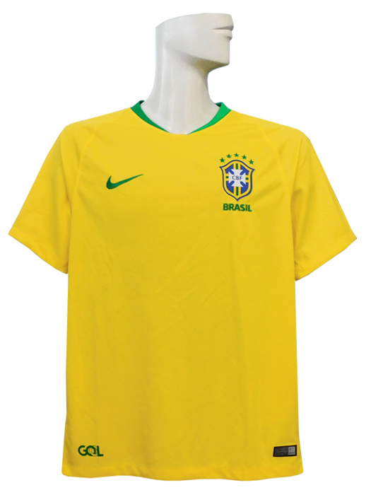 ***限定入荷***(ナイキ) NIKE/18/19ブラジル代表/ホーム/半袖/GOL航空スポンサー付/893856-749