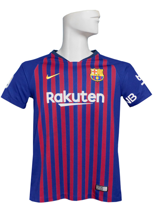***傷、汚れあり***(ナイキ) NIKE/18/19バルセロナ/ホーム/半袖/メッシ/ジュニア用/894458-456