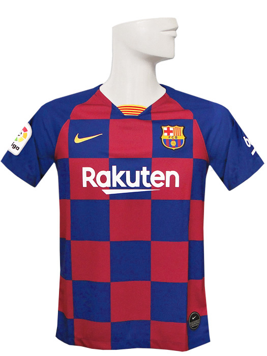 ***若干前と後ろに傷あり***(ナイキ) NIKE/19/20バルセロナ/ホーム/半袖/デンベレ/ジュニア用/AJ5801-457