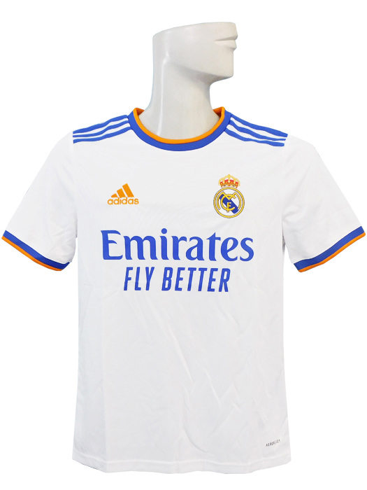 ***若干傷と汚れあり***(アディダス) adidas/21/22レアルマドリード/ホーム/半袖/モドリッチ/ジュニア用/BO659-GR3994