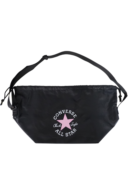 (コンバース) CONVERSE/巾着シューズケース/マルチスポーツ バッグ/ブラックXピンク/C2452097-1961/簡易配送(CARDのみ/1点限/保障無)