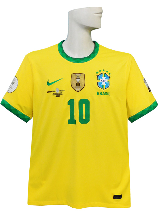 限定入荷***(ナイキ)NIKE/20/21ブラジル代表/ホーム/半袖/ネイマール/コパ・アメリカ2021決勝戦マーキング/CD0689-749  サッカーショップ ネイバーズスポーツ