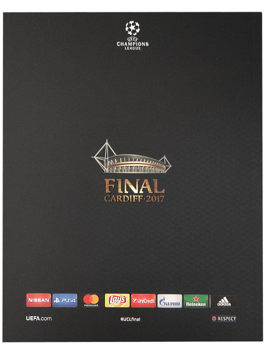 2017/UEFAチャンピオンズリーグ FINAL オフィシャルプログラム/レアルマドリードVSユベントス/簡易配送(CARDのみ/送料注文後変更/1点限)