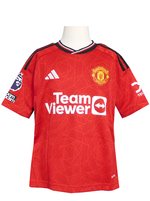 (アディダス) adidas/23/24マンチェスターユナイテッド/ホーム/半袖/マウント/プレミア+NRFRパッチ付/ジュニア用/DKS67-IP1736