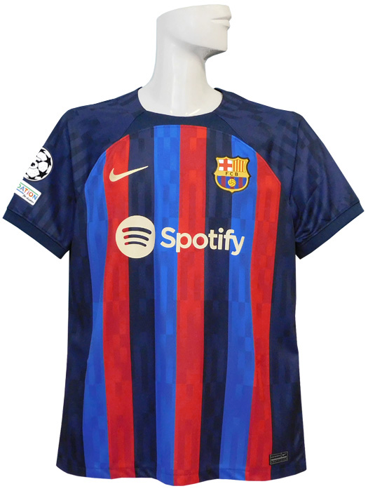 (ナイキ) NIKE/22/23バルセロナ/ホーム/半袖/CL/ペドリ/CL+FOUNDATIONバッジ+スポンサー付/フルマーキング/DM1840-452