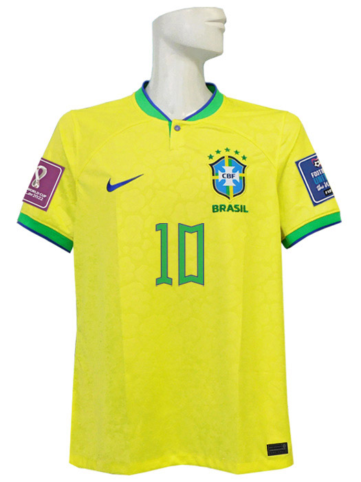 (ナイキ) NIKE/22/23ブラジル代表/ホーム/半袖/ネイマール/2022W杯バッジ付/DN0680-741