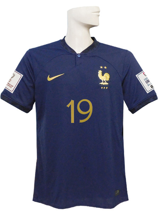 (ナイキ) NIKE/22/23フランス代表/ホーム/半袖/ベンゼマ/2022W杯バッジ付/DN0690-410