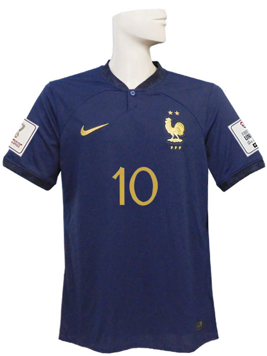 (ナイキ) NIKE/22/23フランス代表/ホーム/半袖/エムバペ/2022W杯バッジ付/DN0690-410