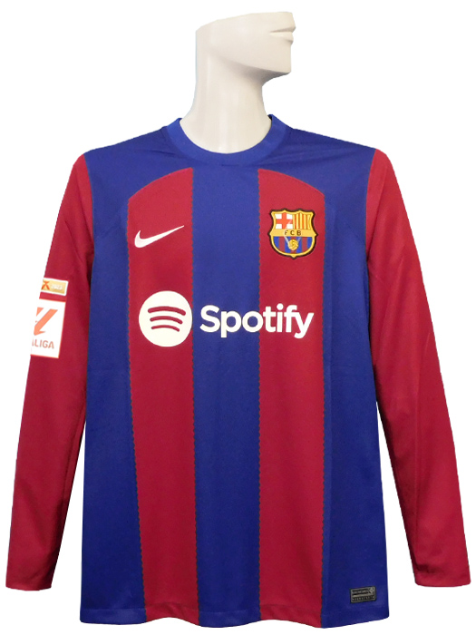 ***限定入荷***(ナイキ) NIKE/23/24バルセロナ/ホーム/長袖/ペドリ/ラリーガ+ラリーガ優勝パッチ付き/DX2636-456