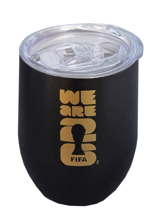 クラブオフィシャルグッズ/2026FIFAワールドカップ/オフィシャルワイン タンブラー/ブラックXゴールド/F26-BO-0006