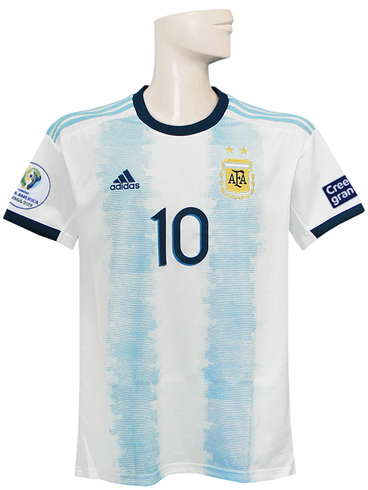 (アディダス) adidas/2019アルゼンチン代表/ホーム/半袖/メッシ/コパアメリカバッジ付/FLY61-DN6716