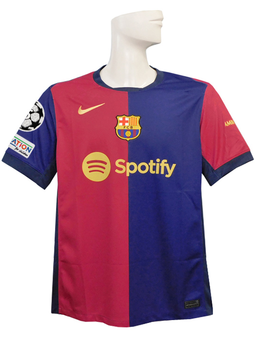 (ナイキ) NIKE/24/25バルセロナ/チャンピオンズリーグ/ホーム/半袖/ラミン・ヤマル/CL+FOUNDATIONパッチ付/DX2687-456