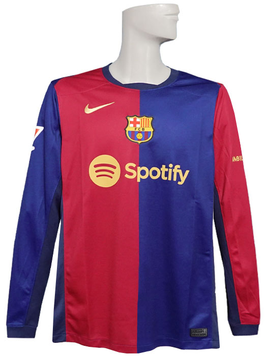 ***限定入荷***(ナイキ) NIKE/24/25バルセロナ/ホーム/長袖/レバンドフスキ/ラリーガパッチ付/FN8806-456