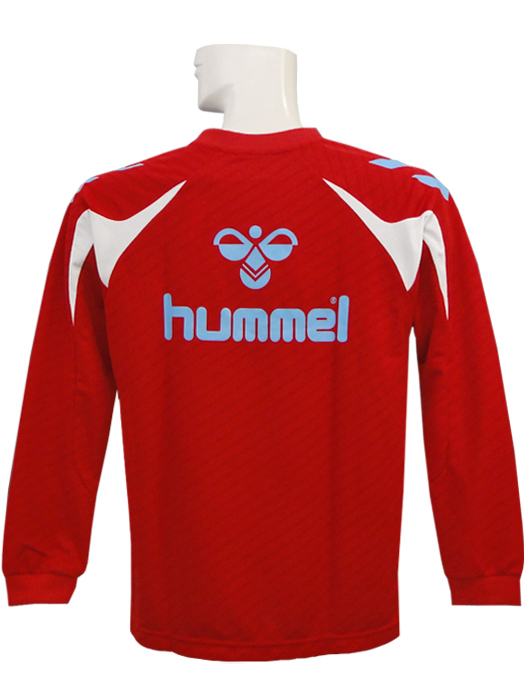 (ヒュンメル) HUMMEL/長袖プラクティスシャツ10/レッド/HAP7071-20/簡易配送(CARDのみ送料注文後変更/1点限/保障無)