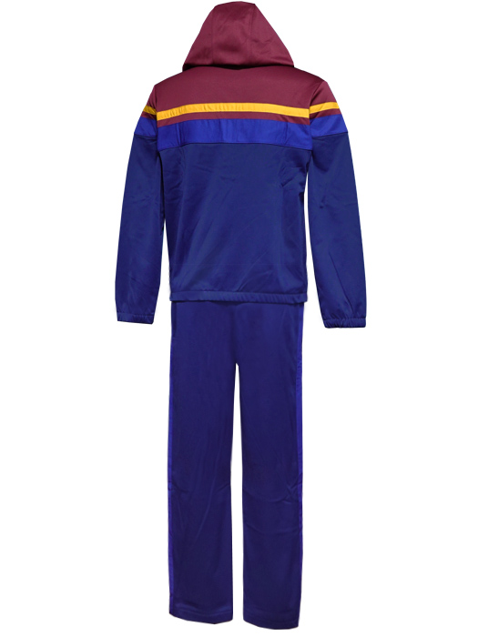 (ナイキ) NIKE/26/27バルセロナ/DRI-FIT フード付きトラックスーツ/ジュニア用/ディープガーネットXブルーボイド/IO3566-682